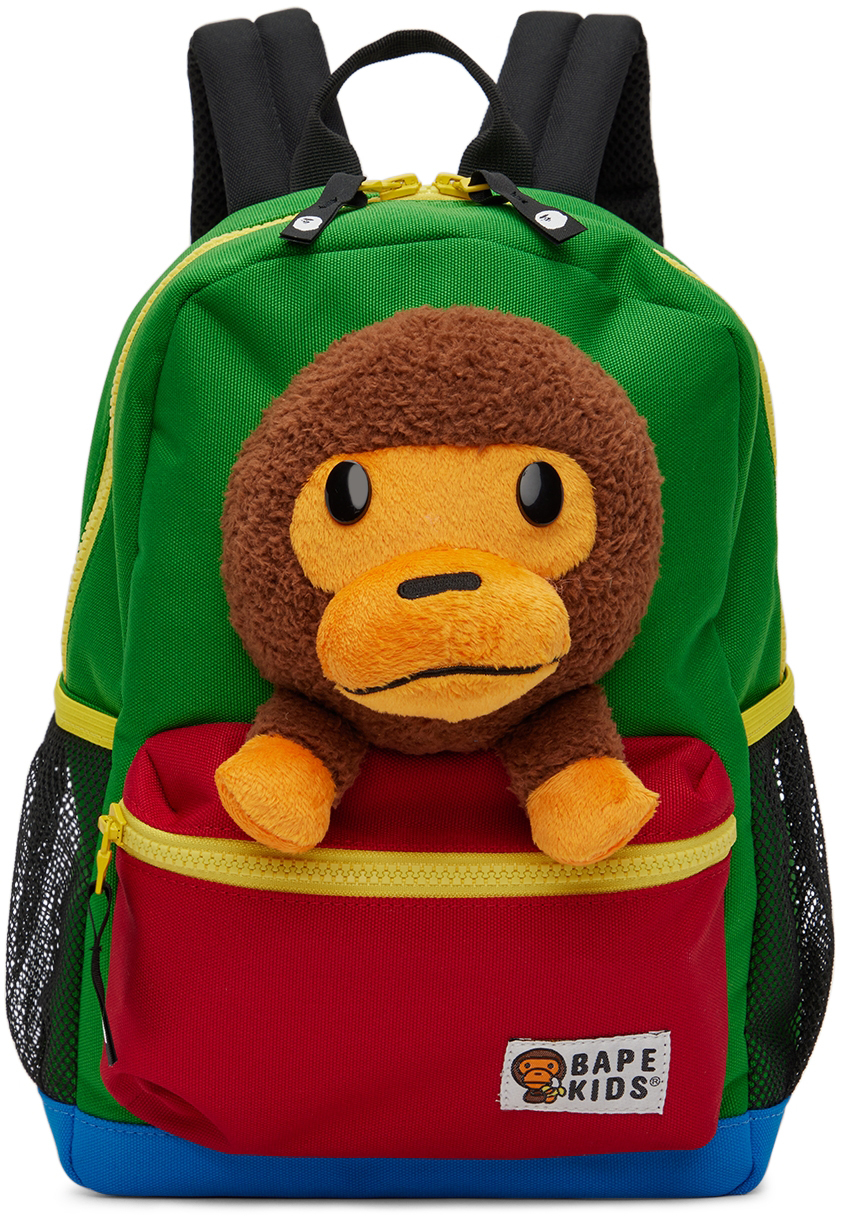 Andrew Halliday een Mammoet Kids Multicolor Baby Milo Plush Backpack by BAPE | SSENSE