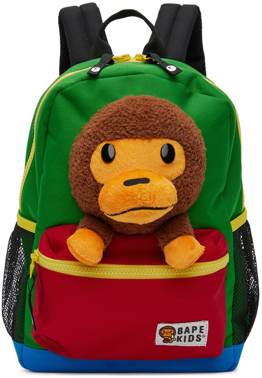 Baby Milo Printed Backpack in Multicoloured - BAPE Kids