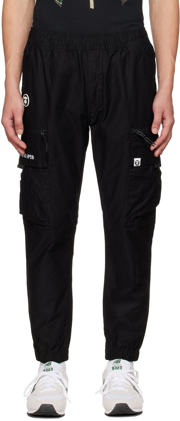 AAPE by A Bathing Ape Black Utility Cargo Pants | Smart Closet