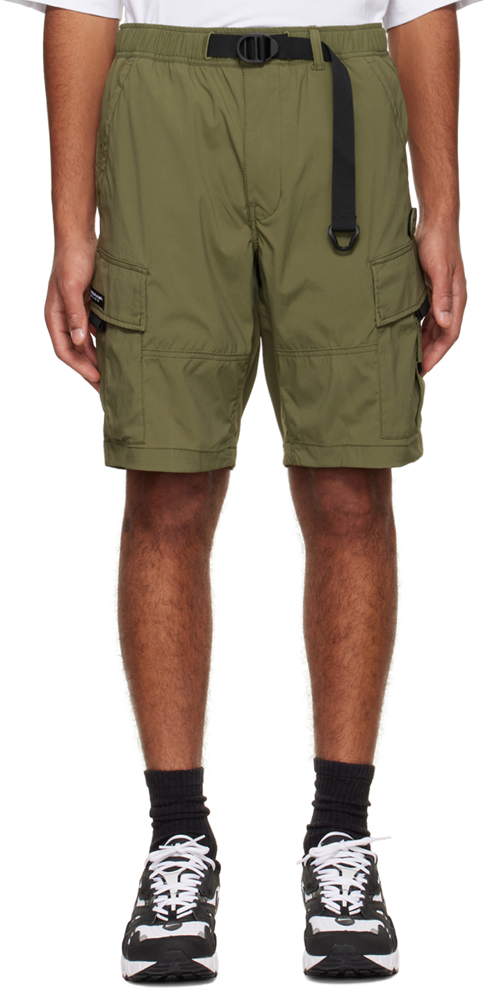 AAPE by A Bathing Ape Khaki Belted Shorts