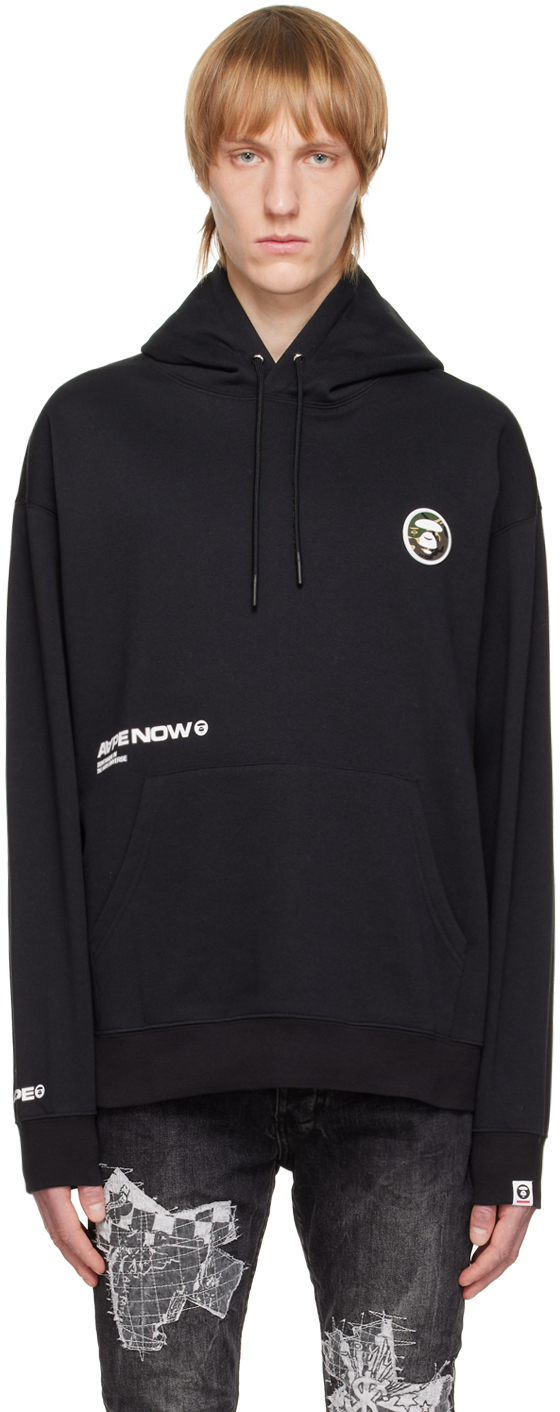 Gray Patch Hoodie by AAPE by A Bathing Ape on Sale