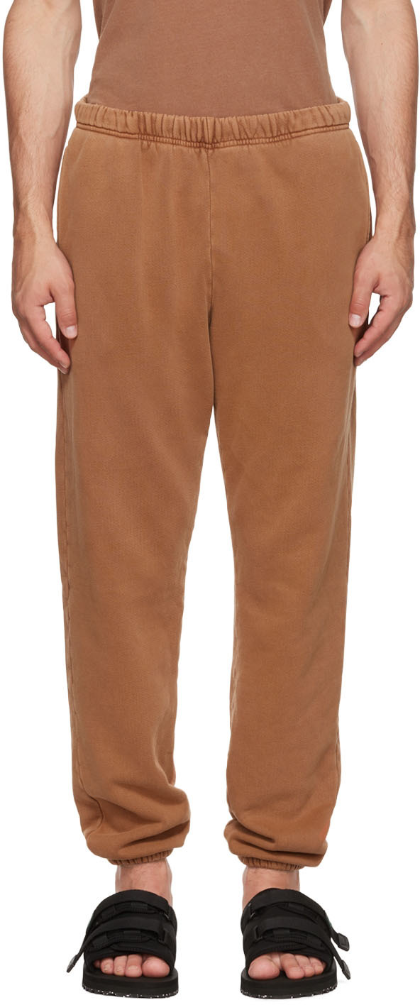 Les Tien Orange Cotton Lounge Pants