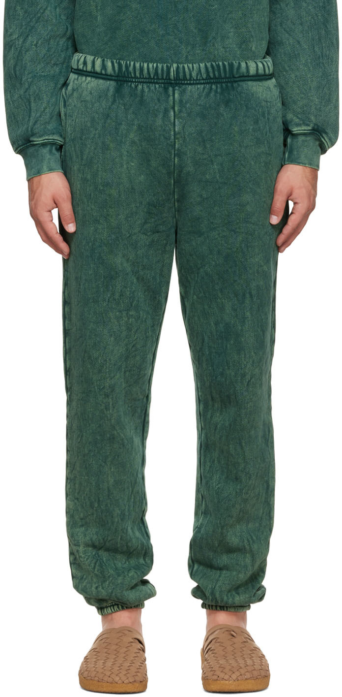 Green Cotton Lounge Pants