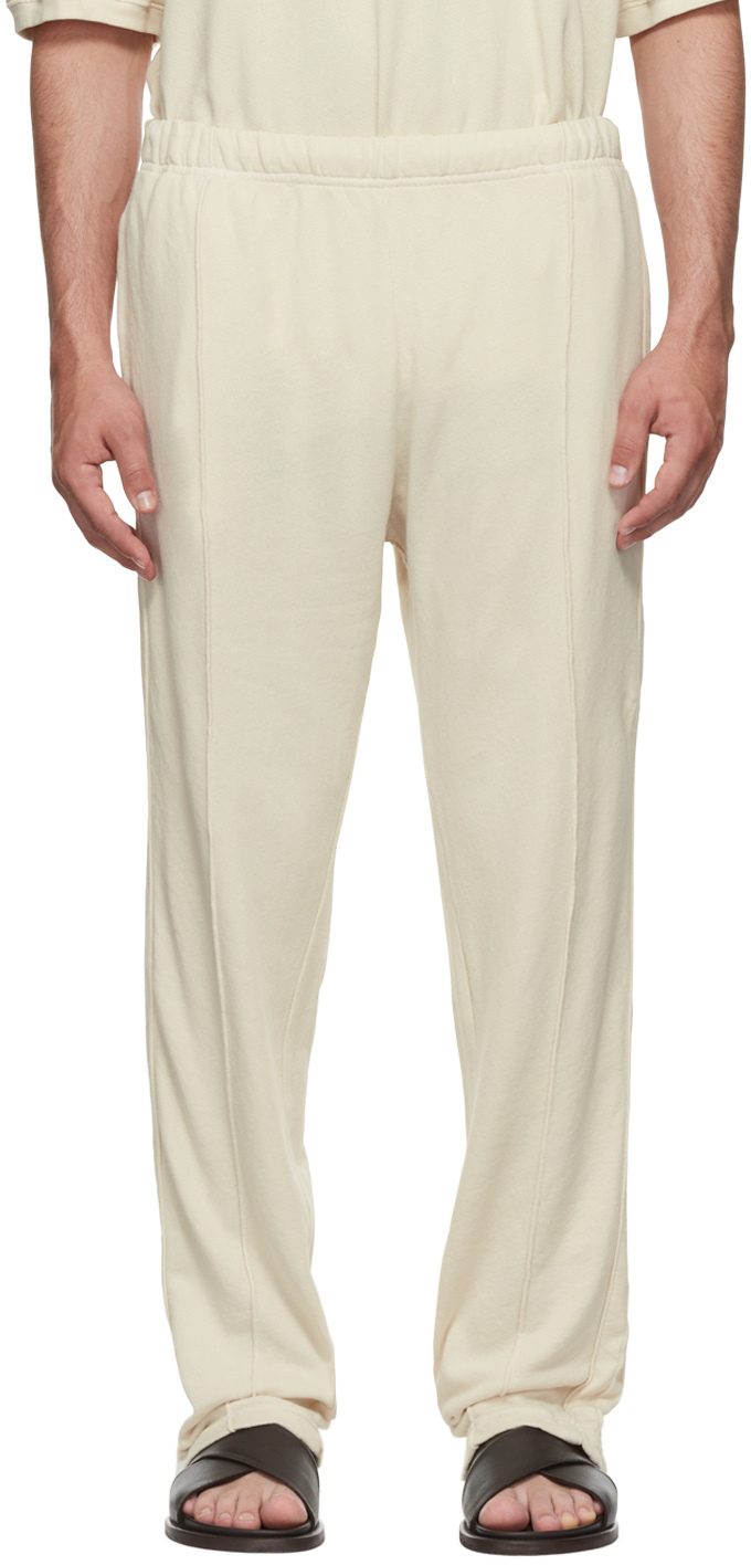 最も完璧な レス ティエン Les Tien メンズ ボトムス・パンツ Off-White Heavyweight Snap Front Lounge  Pants Ivory - www.mintzerbooks.com