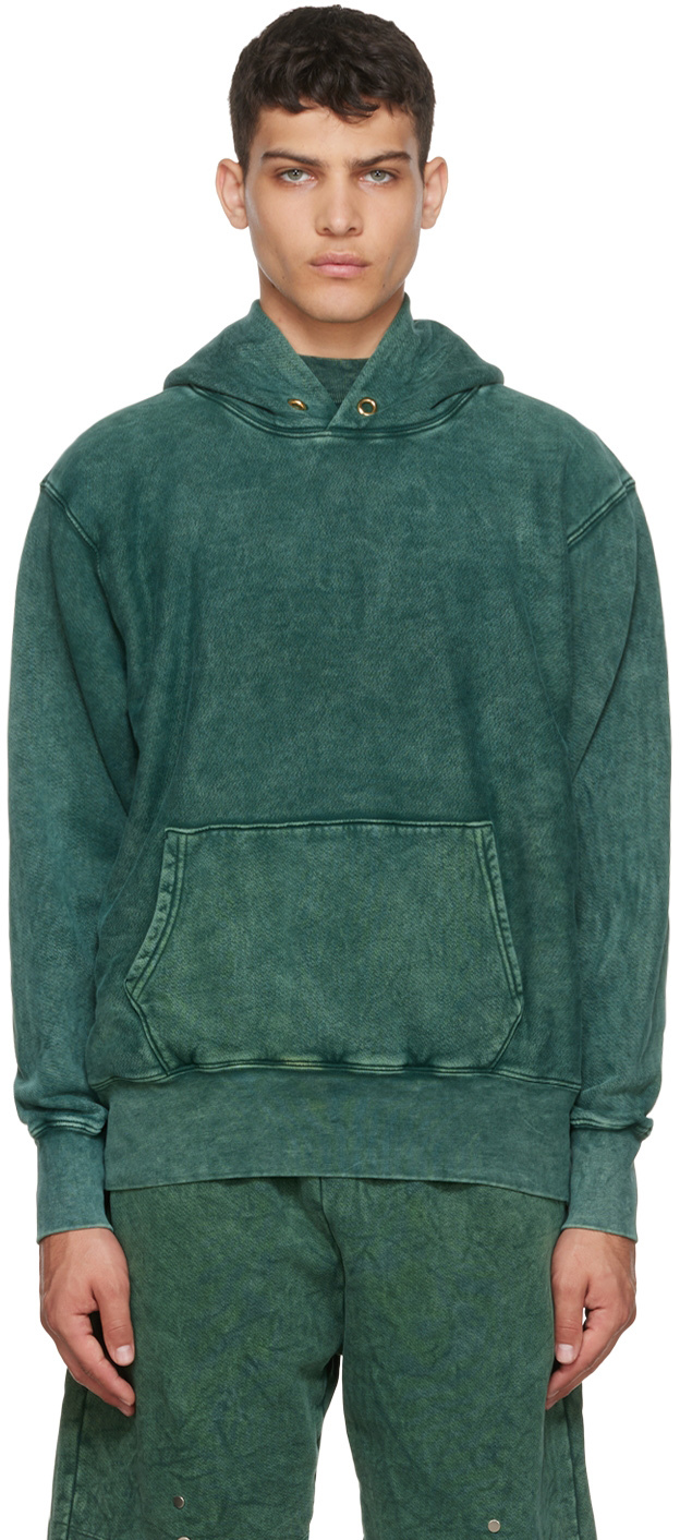 Green Cotton Hoodie