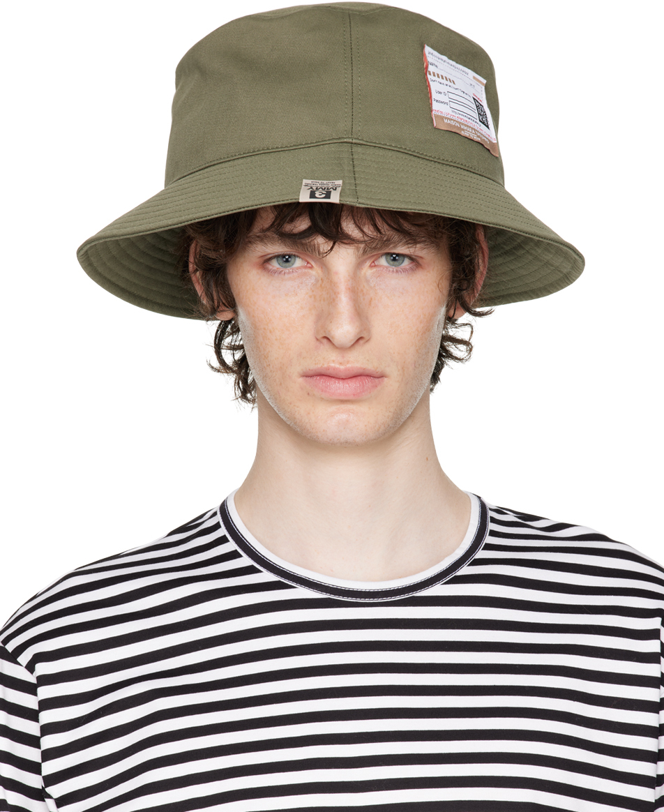 Miharayasuhiro: Khaki CA4LA Edition Big Bucket Hat | SSENSE UK