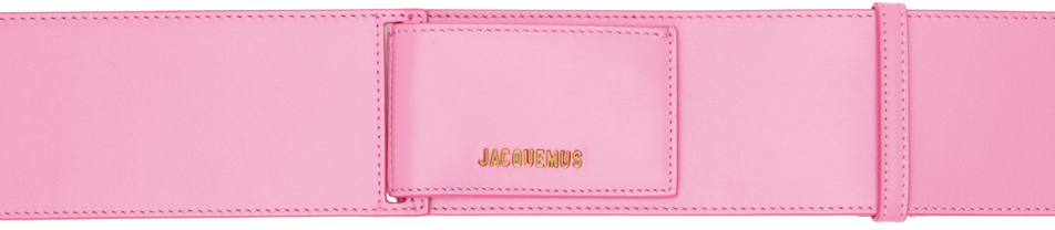 Jacquemus Pink 'la Ceinture Carta' Belt In 430 Pink