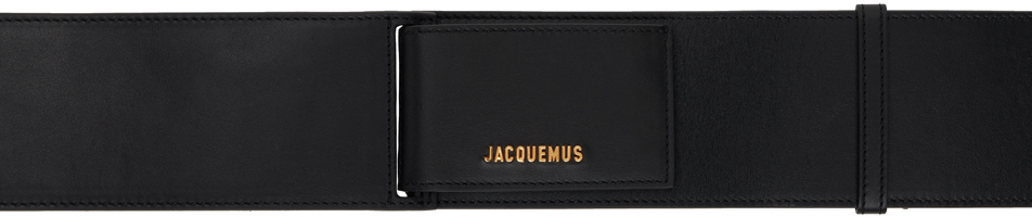 Jacquemus Black 'la Ceinture Carta' Belt In 990 Black