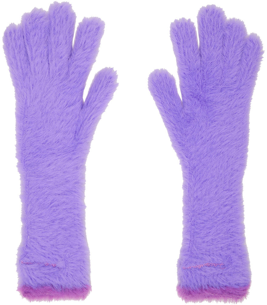 Jacquemus Purple Le Papier 'Les Gants Neve' Gloves