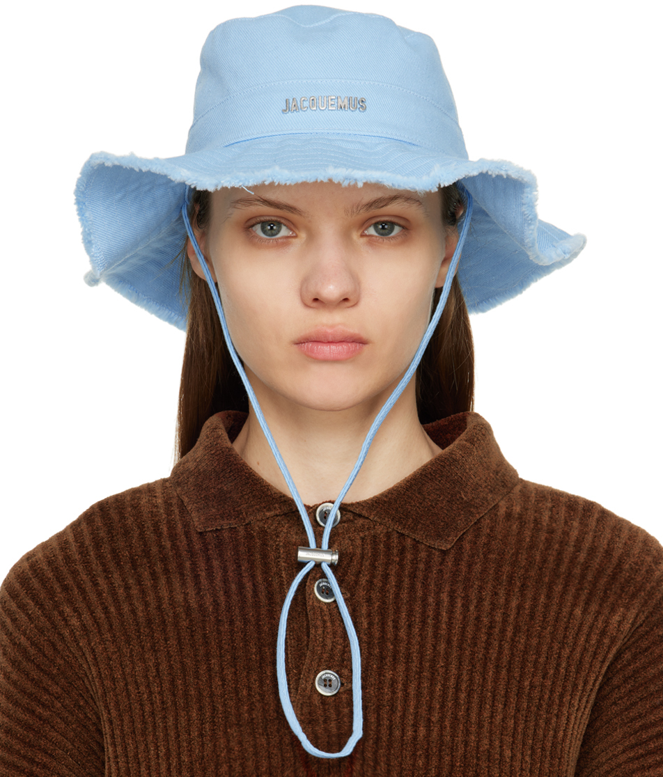 Jacquemus: Blue Le Papier 'Le Bob Artichaut' Bucket Hat | SSENSE UK