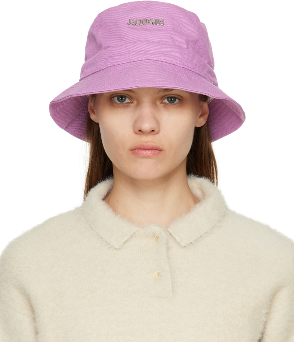 Shop Jacquemus Purple Le Papier 'le Bob Gadjo' Bucket Hat In 640 Lilac