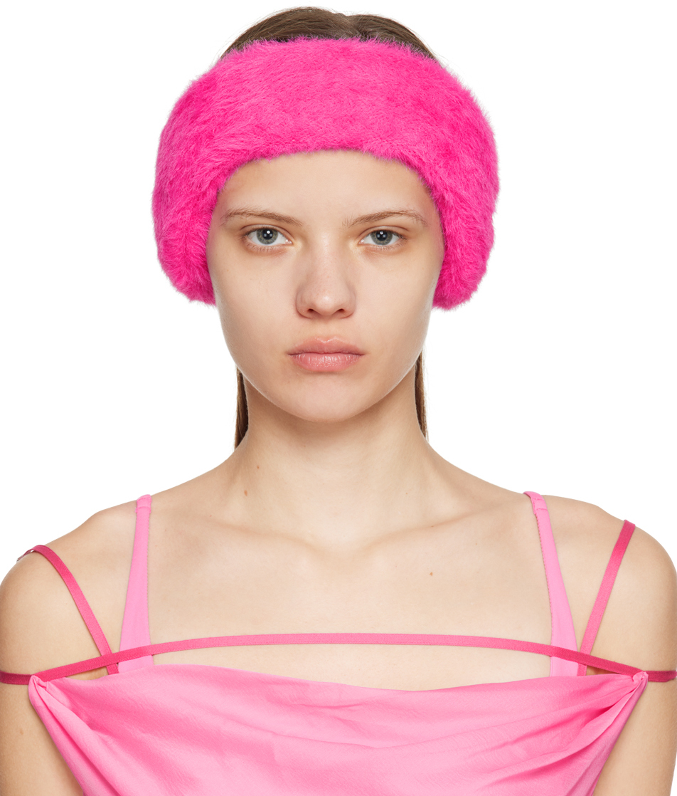 Jacquemus Pink Le Papier 'le Bandeau Neve' Headband