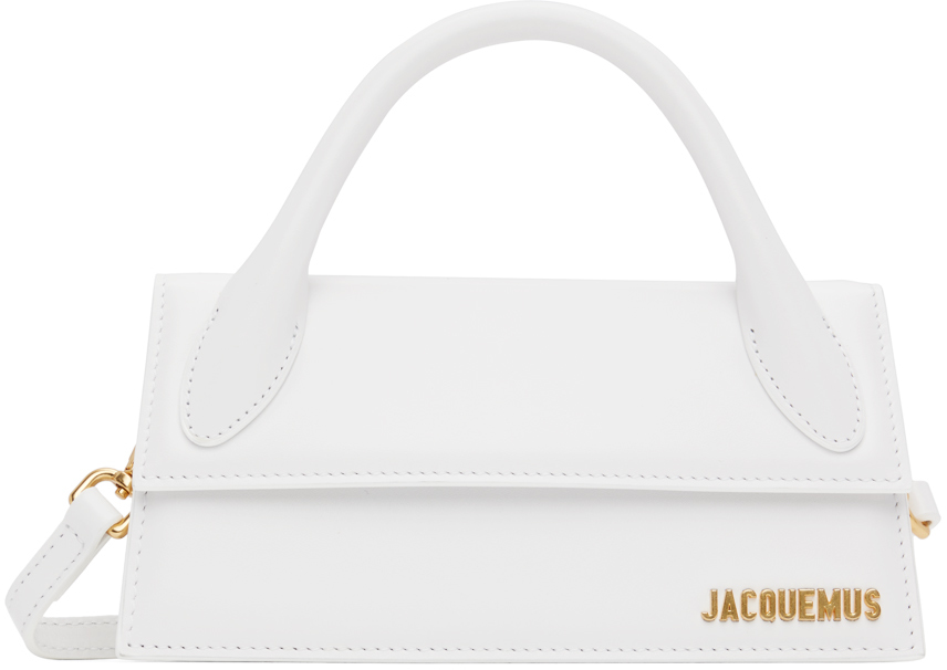Jacquemus: White 'Le Chiquito Long' Clutch | SSENSE