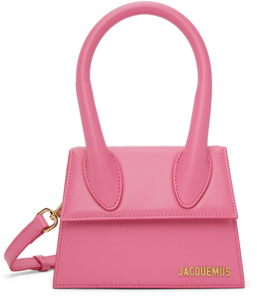 Jacquemus Le Chiquito Medium Leather Top-handle Bag in Pink