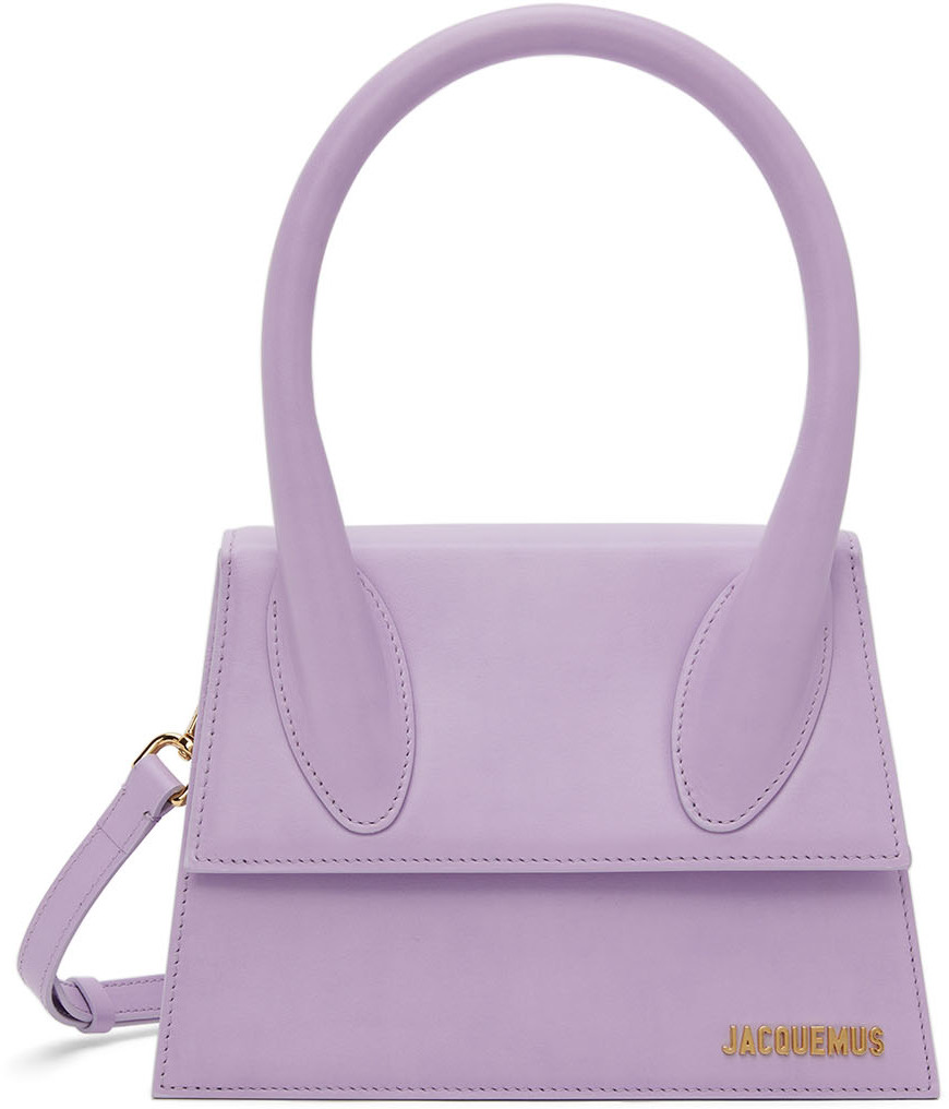 Jacquemus Purple 'Le Grand Chiquito' Top Handle Bag