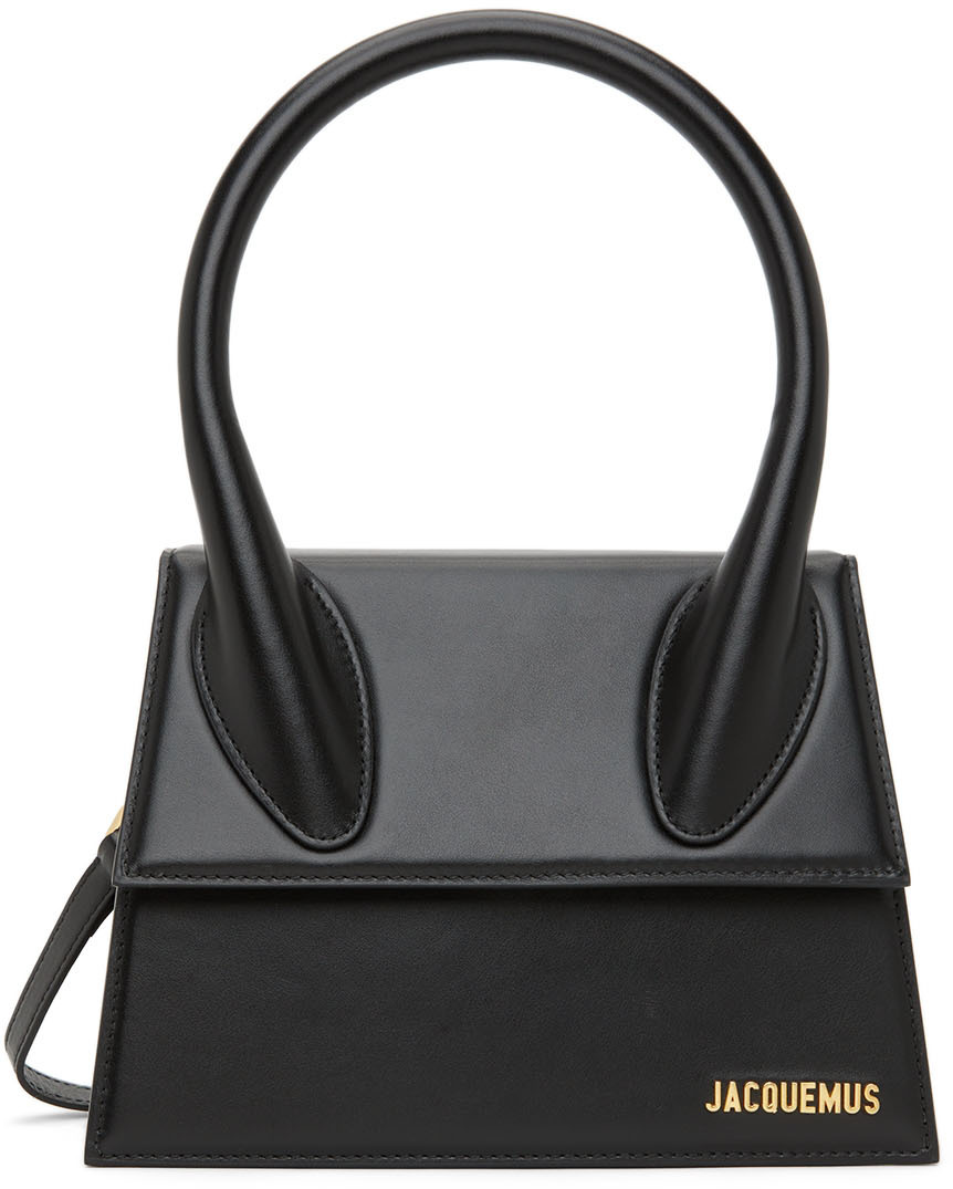 Jacquemus: Black ‘Le Chiquito Grand’ Top Handle Bag | SSENSE