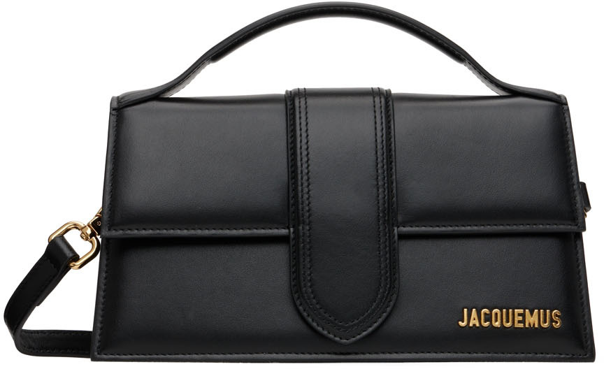 Jacquemus Black Le Papier 'Le Grand Bambino' Top Handle Bag