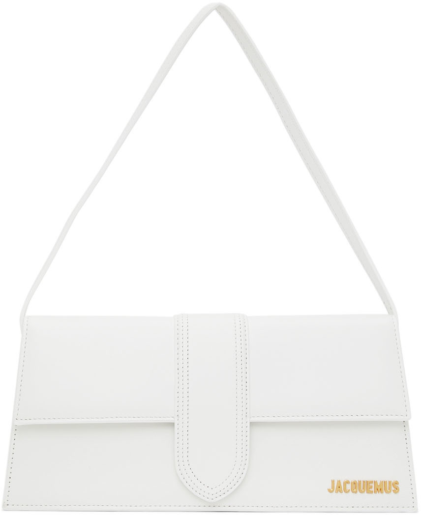 Jacquemus White 'Le Bambino Long' Top Handle Bag