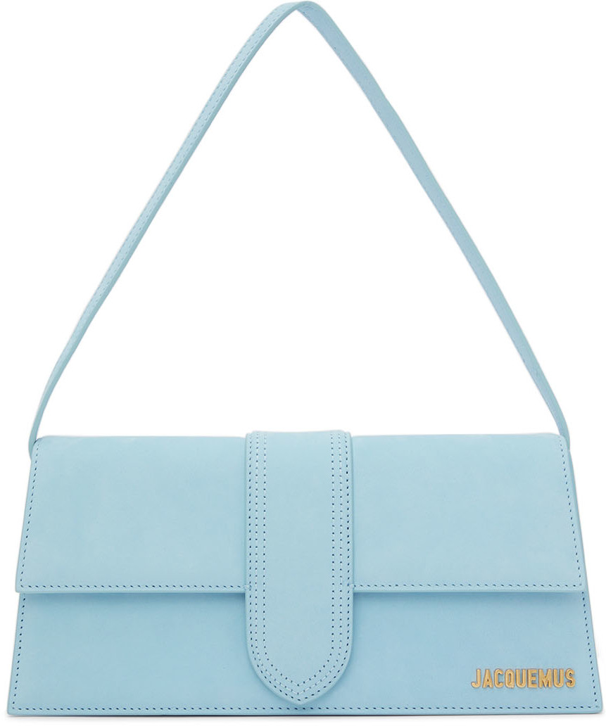 Jacquemus Blue 'Le Bambino Long' Top Handle Bag