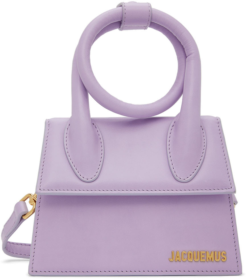 Jacquemus Purple 'Le Chiquito Noeud' Shoulder Bag