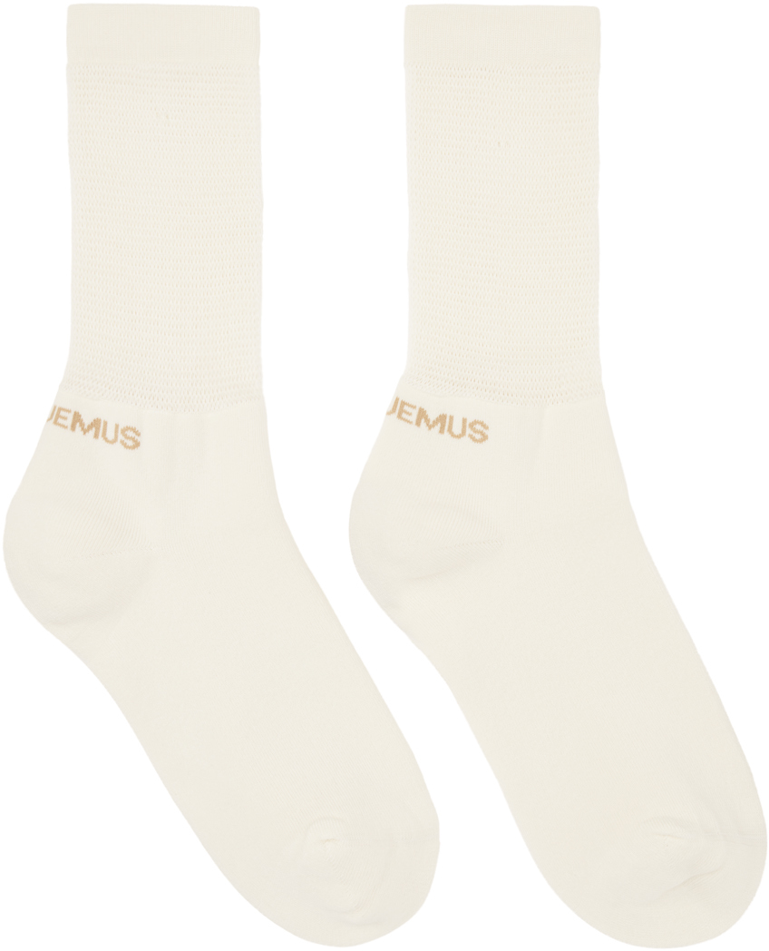 Jacquemus Off-White Le Papier 'Les Chaussettes Tennis' Socks