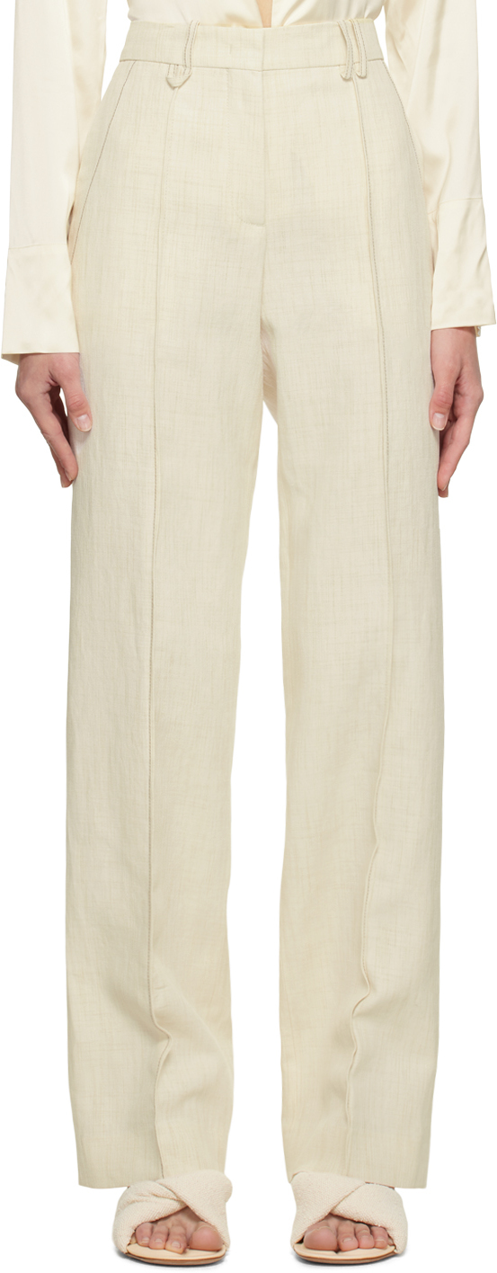 Off-White Le Papier 'Le Pantalon Camargue' Trousers by Jacquemus on Sale