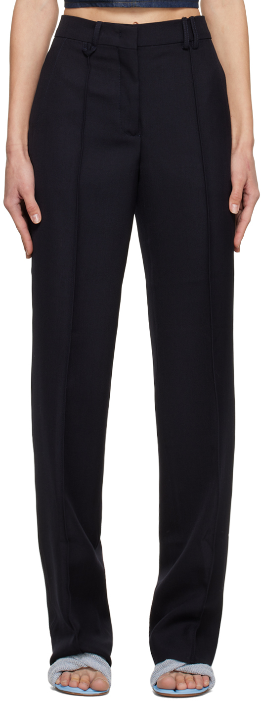 Navy Le Papier 'Le Pantalon Camargue' Trosuers