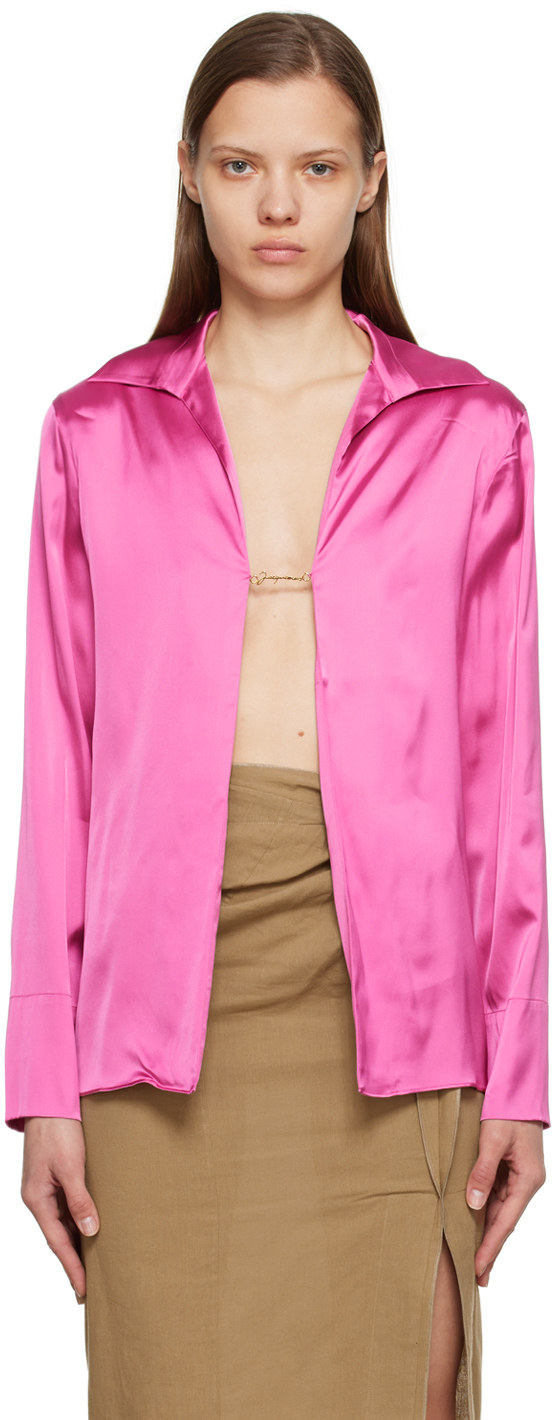 Jacquemus Pink Le Papier 'La Chemise Notte' Shirt
