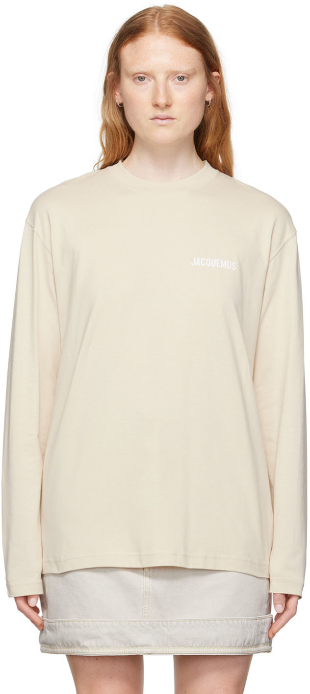 Jacquemus Beige 'Le T-Shirt Manches Longues' T-Shirt