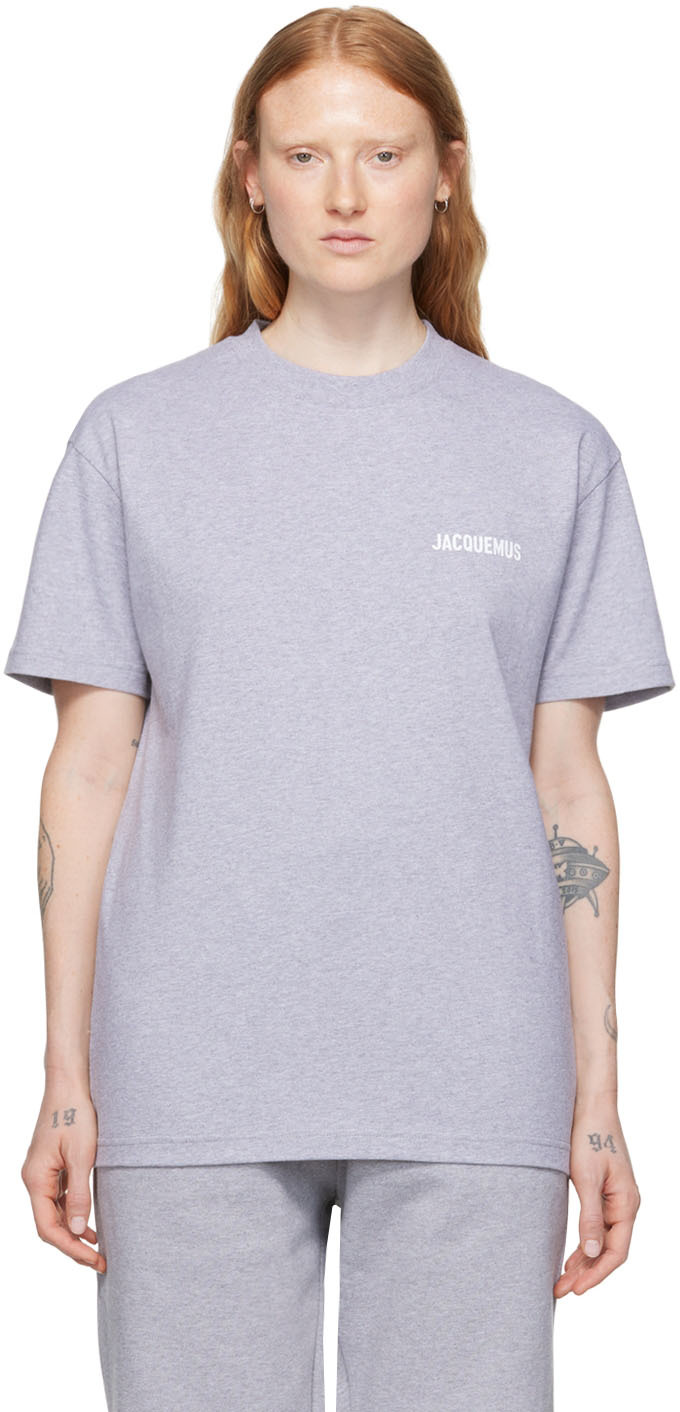 Jacquemus Gray 'Le T-Shirt Jacquemus' T-Shirt