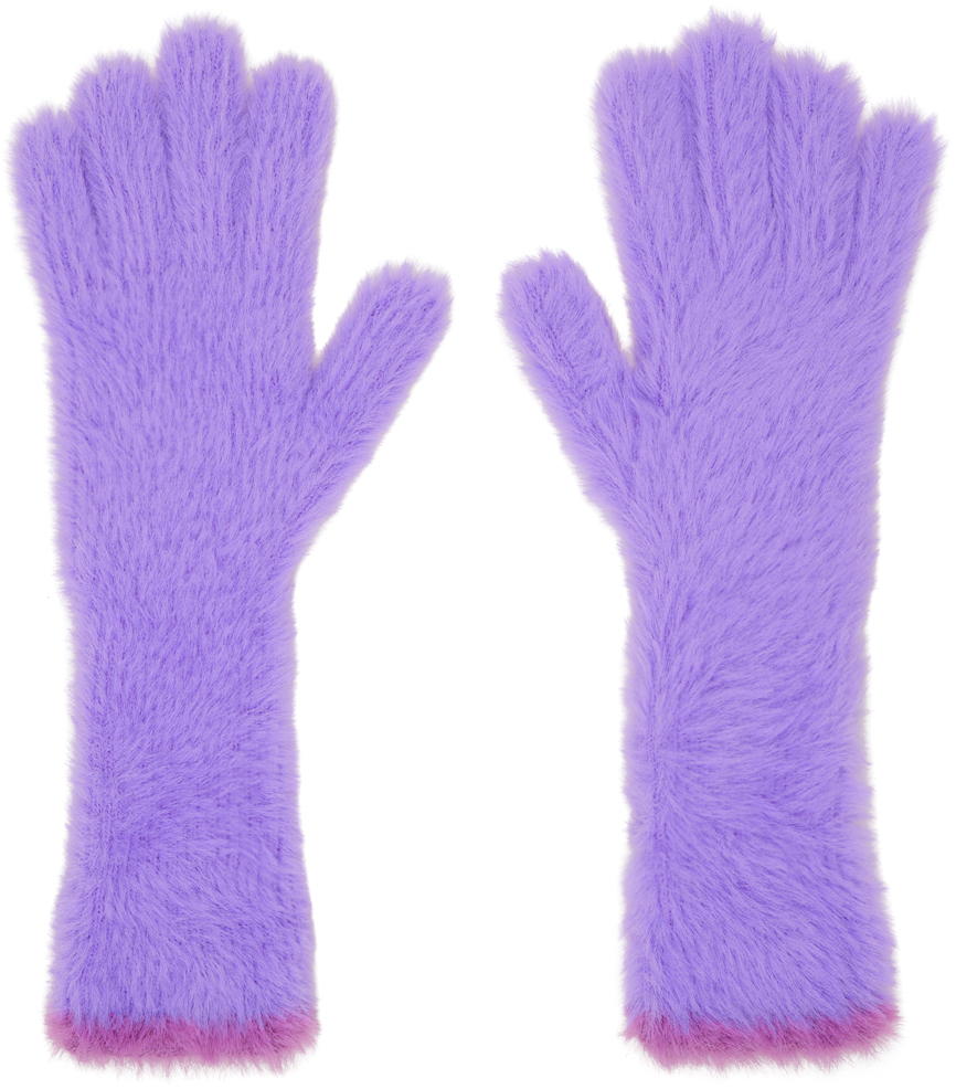 Jacquemus Purple Le Papier 'les Gants Neve' Gloves In 650 Purple