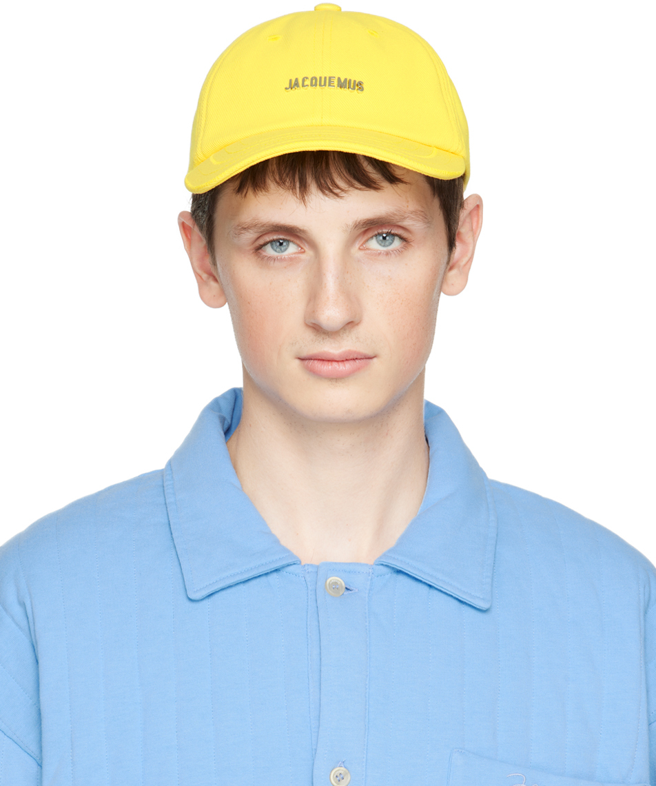 SSENSE Men Accessories Headwear Caps Yellow La Casquette Rond Cap 