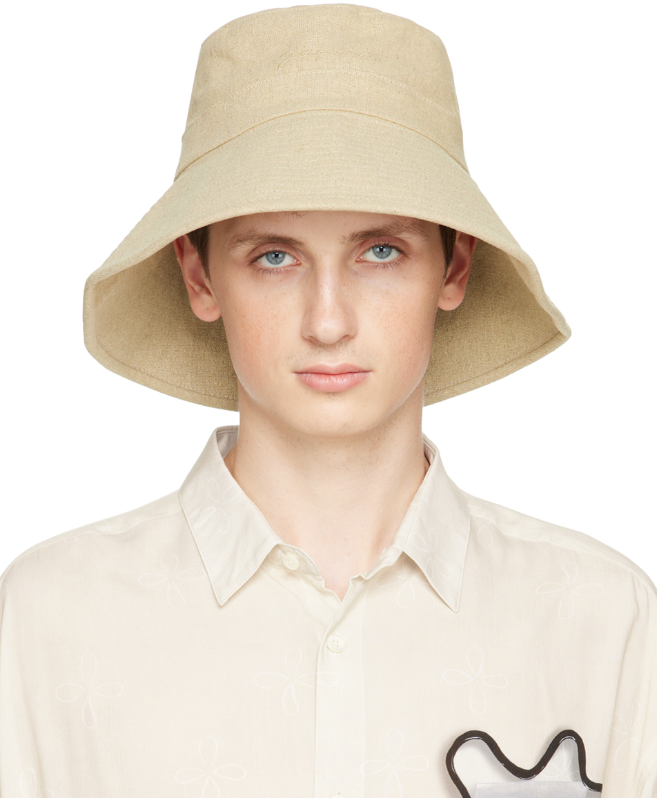 Jacquemus Tan Le Papier 'Le Bob Linu' Bucket Hat