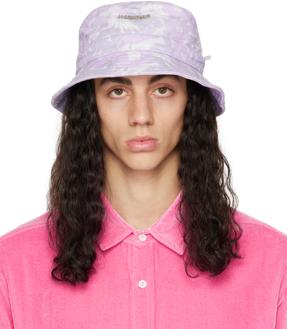 Jacquemus Chapeau Bob Le Bob Gadjo Mauve Le Papier SSENSE France