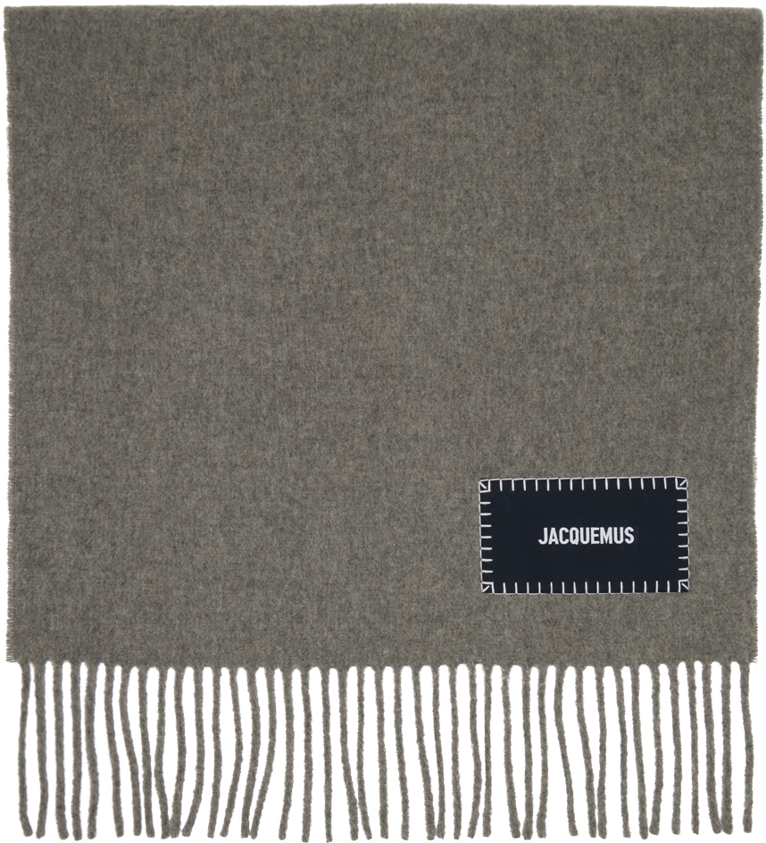 Jacquemus: 灰色 L'écharpe 围巾 | SSENSE