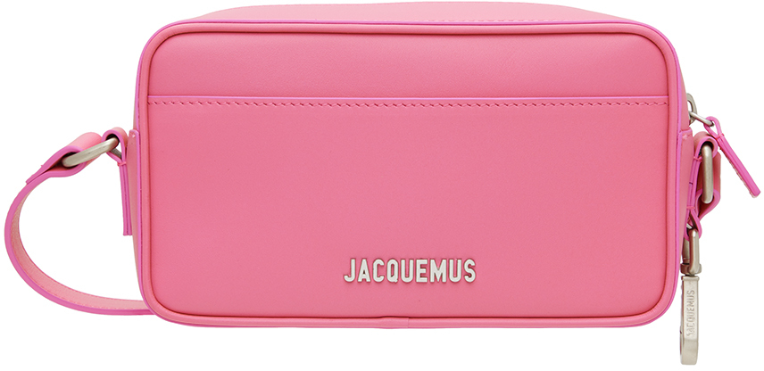 Jacquemus Pink Le Papier 'Le Baneto' Messenger Bag