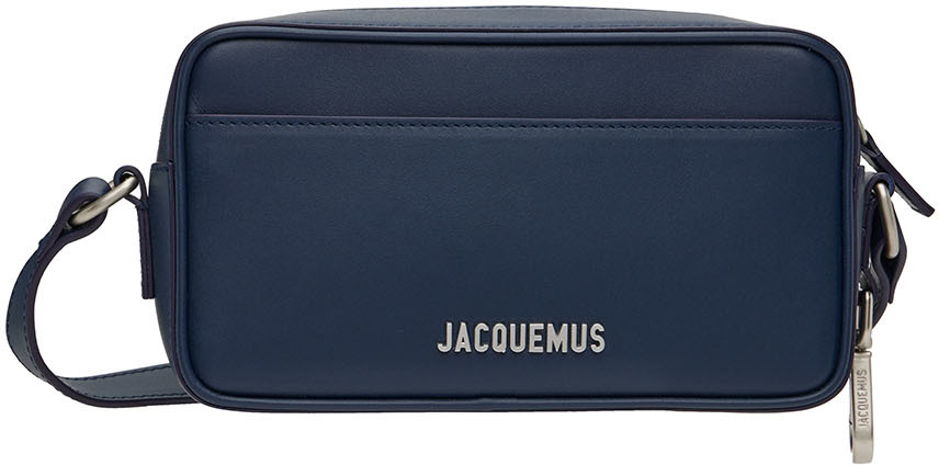 Jacquemus Navy Le Papier 'le Baneto' Pochette Bag In 380 Navy