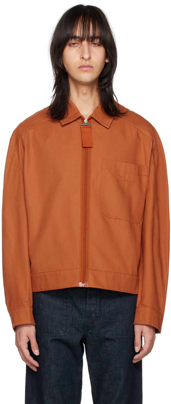 Jacquemus Orange Le Papier 'Le Blouson Linu' Jacket | Smart Closet