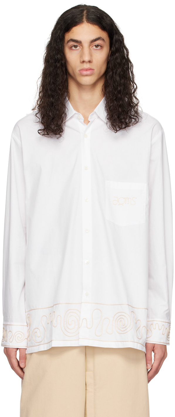 Jacquemus White Embroidered Shirt