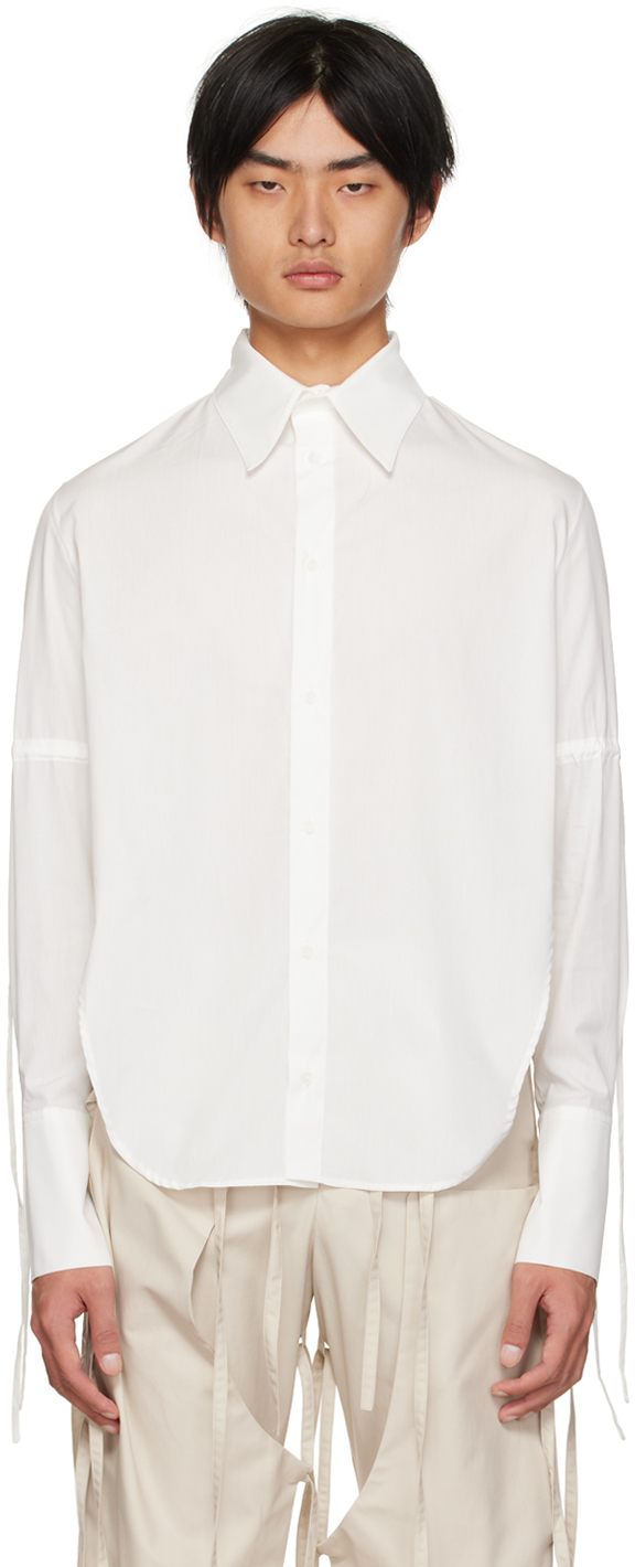 White Drawstring Shirt