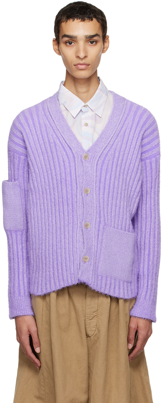 Jacquemus Lazo braided cardigan - Purple