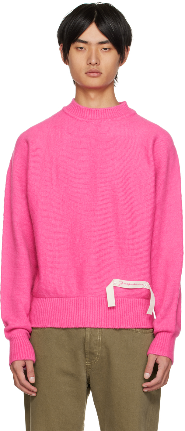 Jacquemus Pink Le Papier 'La Maille Gardian' Sweater