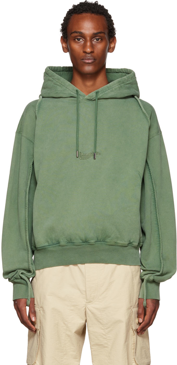 Green Le Papier 'Le Sweatshirt Camargue' Hoodie by Jacquemus on Sale