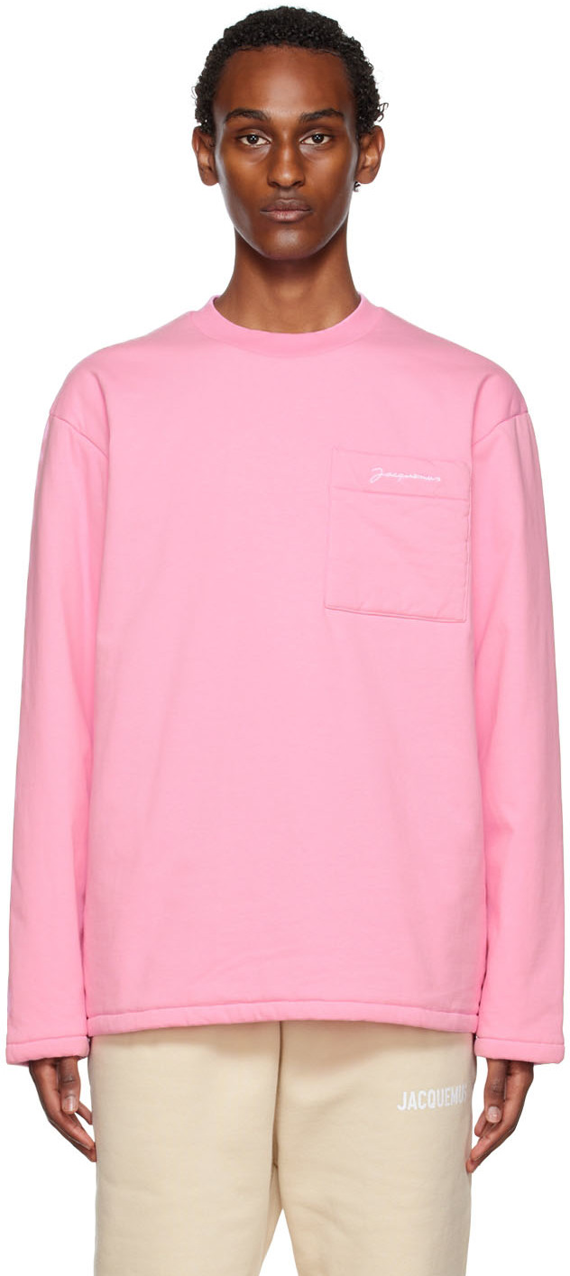 Jacquemus Pink Le Papier 'Le T-Shirt Bricciola' Long Sleeve T-Shirt