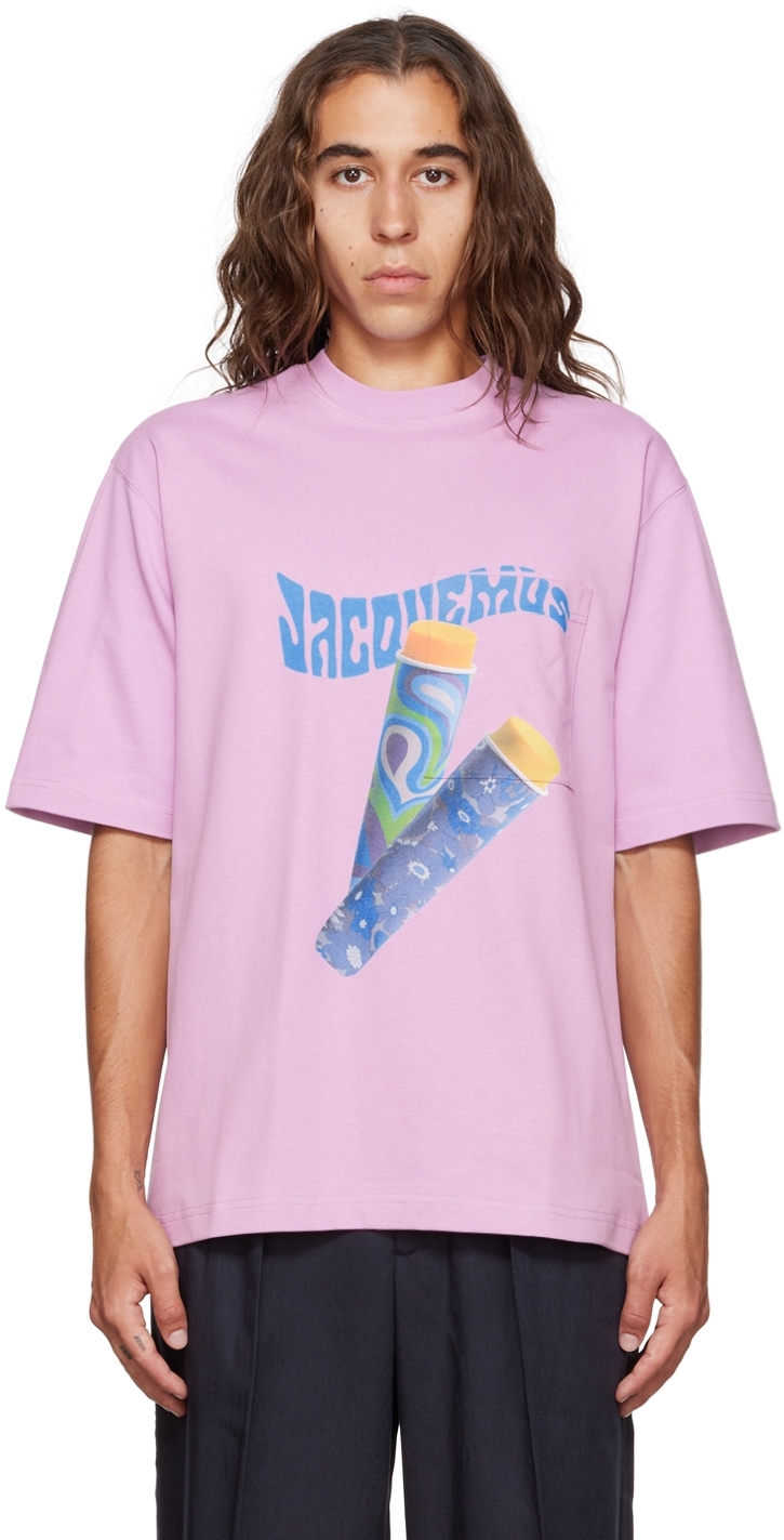 Jacquemus Purple Le Papier 'Le T-Shirt Paisley' T-Shirt