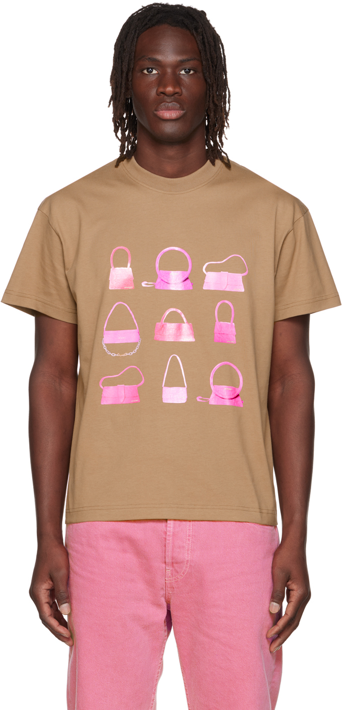 Jacquemus Brown 'Le T-Shirt Sacs' T-Shirt