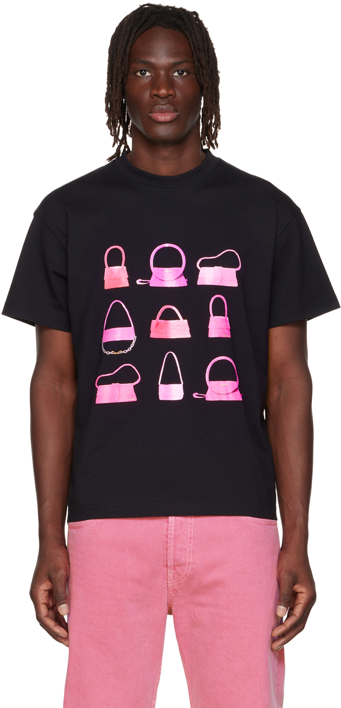 Jacquemus Black 'Le T-Shirt Sacs' T-Shirt