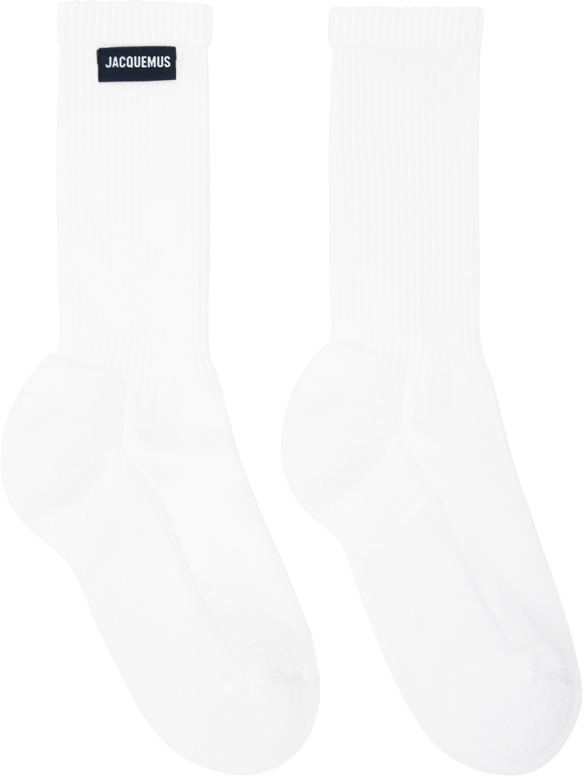 Jacquemus White 'Les Chaussettes À L'Envers' Socks