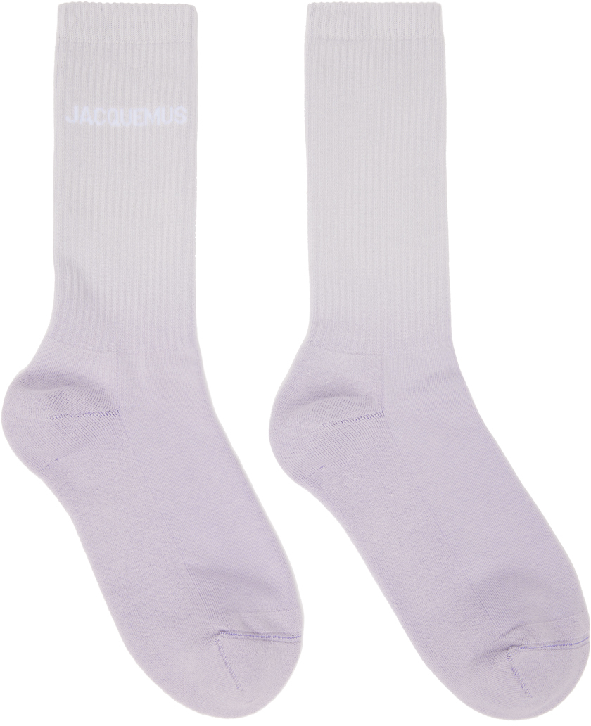 Jacquemus Gray & Purple Le Papier 'Les Chaussettes Moisson' Socks