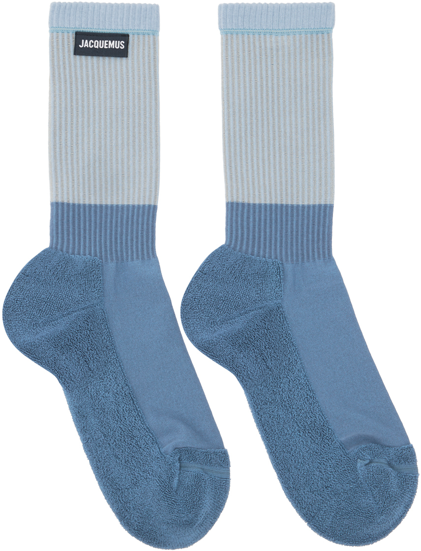 Jacquemus Blue 'Les Chaussettes À L'Envers' Socks